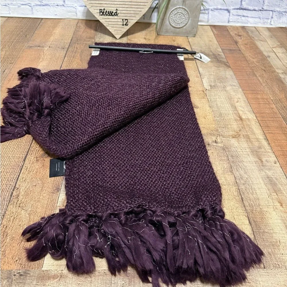 Badgley Mischka Home Fringe Throw 50
